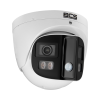 IP камера BCS-P-PEIP2X4FCR3L3-Ai1, Panoramic, 8MP, 2.8mm, IR+WhiteLight, Loudspeaker, ADC, SD, Mic, PoE